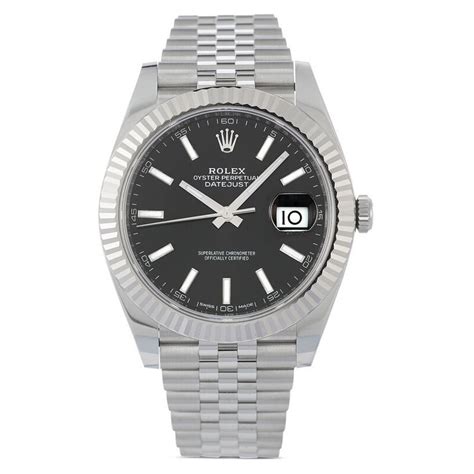 rolex datejust nero indossato